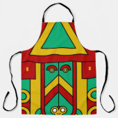 Aztec Tiki Mask Schort (Voorkant)