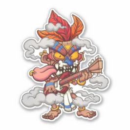 Aztec Tiki Sticker
