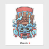 Aztec Tlaloc Sticker (Vel)