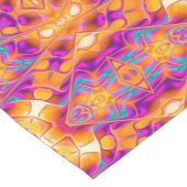 Aztec Totem Pink Yellow Cloth Runner Korte Tafelloper (Hoek)