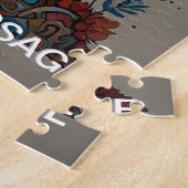 Aztec Tree of Life Abstract Medium Mix Legpuzzel (Zijkant)
