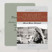 Aztec Trendy Afstudeerfeest | Aankondiging (Voorkant / Achterkant)