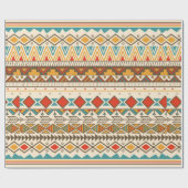 Aztec tribaal patroon in strepen,  voorbeeld cadeaupapier (Vlak)