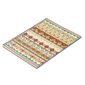 Aztec tribaal patroon in strepen, voorbeeld notitieboek (Linkerzijde)