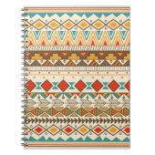 Aztec tribaal patroon in strepen,  voorbeeld notitieboek (Voorkant)