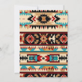 Aztec Tribal 30e verjaardag uitnodiging (Achterkant)