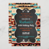 Aztec Tribal 30e verjaardag uitnodiging (Voorkant / Achterkant)