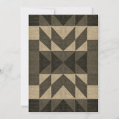 Aztec Tribal Abstract Antiek Baby shower Kaart (Achterkant)