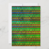 Aztec Tribal Abstract Baby shower Chevron Green Kaart (Achterkant)