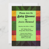 Aztec Tribal Abstract Retro 70's Baby shower Kaart (Voorkant)