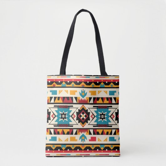 Aztec Tribal Design Tote Bag (Voorkant)