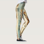 Aztec Tribal Feathers Medicine Stick Leggings (Rechts)