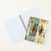 Aztec Tribal Feathers Medicine Stick Notitieboek (Binnen)