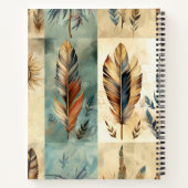 Aztec Tribal Feathers Medicine Stick Notitieboek (Achterkant)