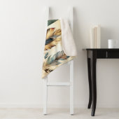 Aztec Tribal Feathers Medicine Stick Sherpa Deken (In situ)