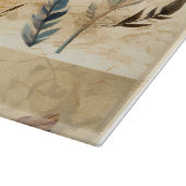 Aztec Tribal Feathers Medicine Stick Snijplank (Hoek)