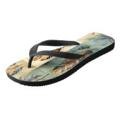 Aztec Tribal Feathers Medicine Stick Teenslippers (Schuin)