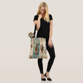 Aztec Tribal Feathers Medicine Stick Tote Bag (Op model)