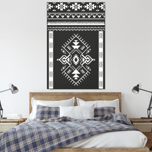 AZTEC TRIBAL - Gewatteerd canvas (Insitu (Slaapkamer))