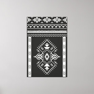 AZTEC TRIBAL - Gewatteerd canvas Afdruk