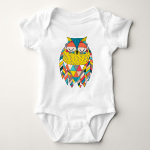 Aztec Tribal Modern Owl Illustratie Romper