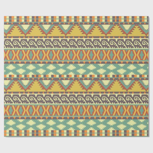 Aztec Tribal-patroonverpak Cadeaupapier (Vlak)