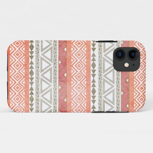  Aztec Tribal Pattern 2 iPhone Case (Achterkant (horizontaal))