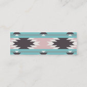Aztec Tribal Pattern Native American Prints Mini Visitekaartje (Achterkant)