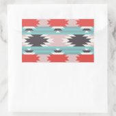 Aztec Tribal Pattern Native American Prints Rechthoekige Sticker (Tas)