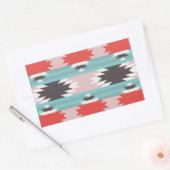 Aztec Tribal Pattern Native American Prints Rechthoekige Sticker (Envelop)