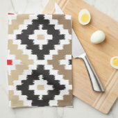 Aztec Tribal Print Ikat Diamond Patroon Theedoek (Quarter Fold)