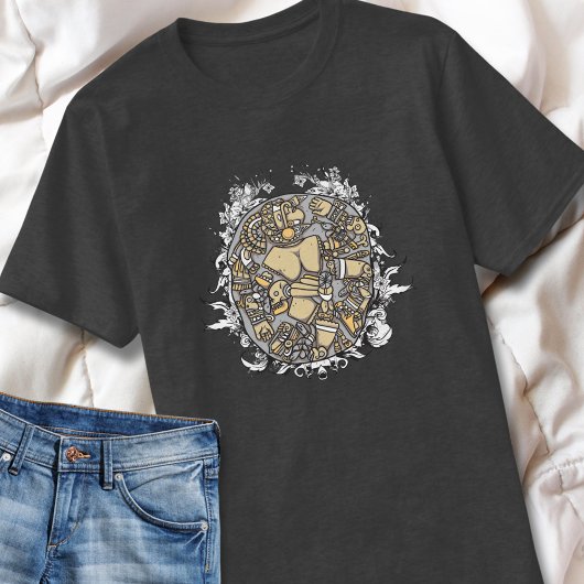 Aztec Tribal Shield of Warriors T-shirt