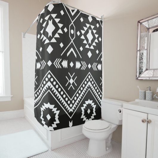 AZTEC TRIBAL - Shower Curtain Douchegordijn (In situ)