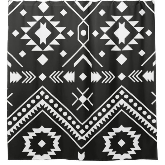 AZTEC TRIBAL - Shower Curtain Douchegordijn (Voorkant)