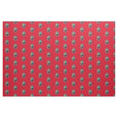 Aztec Tribal Symbool Red Pattern Fabric Stof (Yard (91,4 cm))