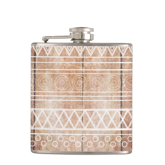  Aztec Tribal Wood Heupfles (Voorkant)