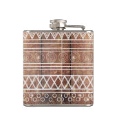  Aztec Tribal Wood Heupfles (Achterkant)