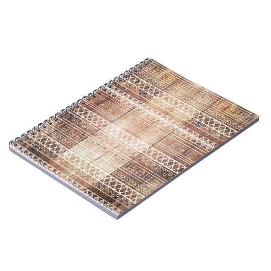  Aztec Tribal Wood Notitieboek (Linkerzijde)