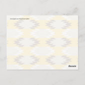 Aztec Tribal Yellow Brown Native American Design Briefkaart (Achterkant)