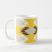 Aztec Tribal Yellow Brown Native American Design Koffiemok (Links)