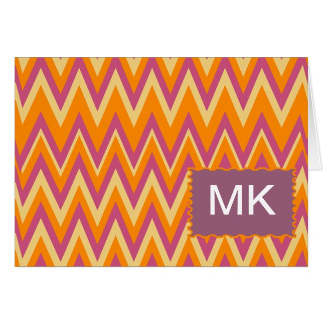 Aztec Tribal ZigZag (Voorkant Horizontaal)