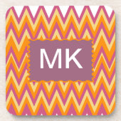 Aztec Tribal ZigZag Bier Onderzetter (Voorkant)