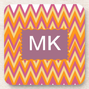 Aztec Tribal ZigZag Bier Onderzetter