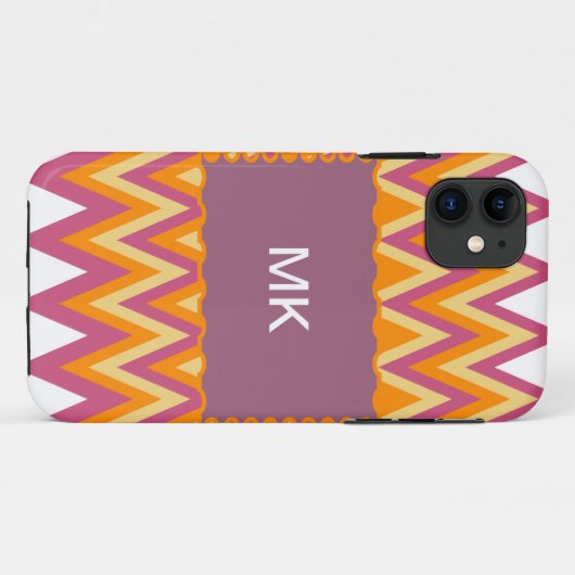 Aztec Tribal ZigZag Case-Mate iPhone Case (Achterkant (horizontaal))
