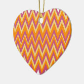 Aztec Tribal ZigZag Keramisch Ornament (Links)