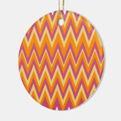 Aztec Tribal ZigZag Keramisch Ornament (Links)