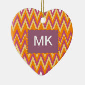 Aztec Tribal ZigZag Keramisch Ornament (Rechts)