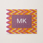 Aztec Tribal ZigZag Legpuzzel (Horizontaal)