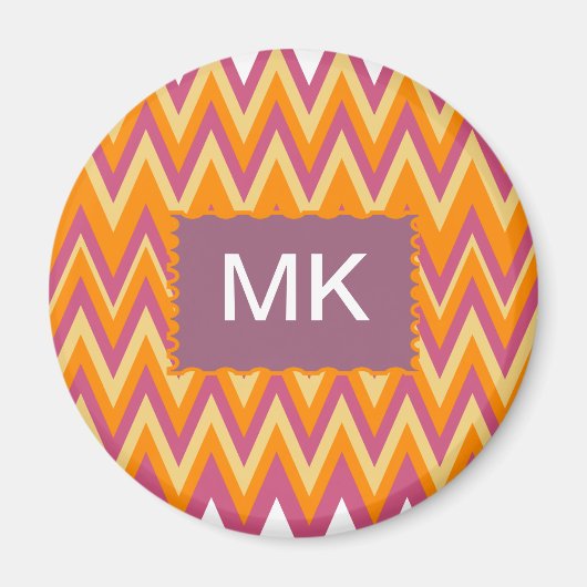 Aztec Tribal ZigZag Magneet (Voorkant)