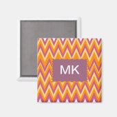 Aztec Tribal ZigZag Magneet (Voorkant / Achterkant)